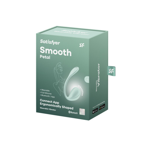 Смарт-виброяйцо мятное Smooth Petal Satisfyer