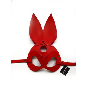 Маска Зайчика из натуральной кожи красная Erotoys Fetish line, Ero-81r