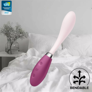 Гибкий вибратор для точки G розовый G-Spot Flex 3 Satisfyer (иной угол)
