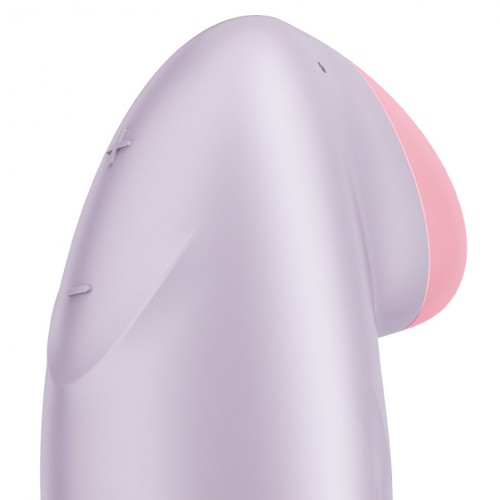 Перезаряжаемый смарт-стимулятор с вибрацией сиреневый Tropical Tip Satisfyer