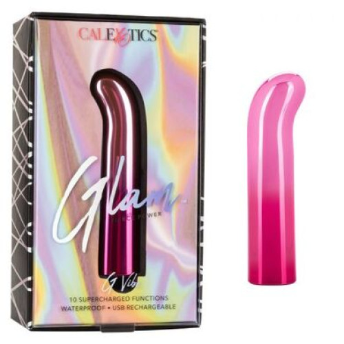 Перезаряжаемый розовый вибратор для G-точки Glam G Vibe