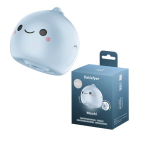 Бесконтактный вакуумно-волновой стимулятор клитора синий Mochi Satisfyer