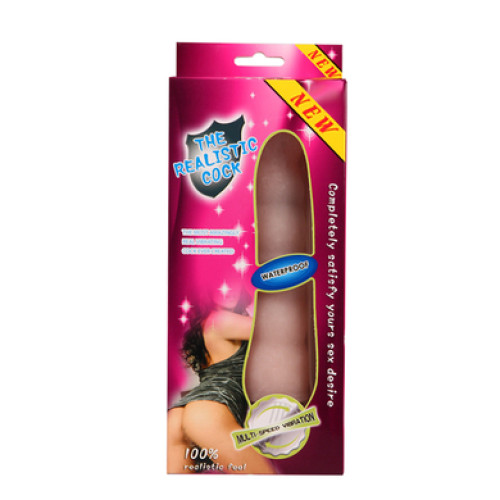 Телесный вибратор Realistic Cock 20 см