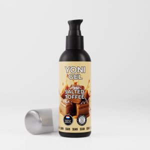 Лубрикант для орального секса со вкусом соленой карамели SGAN YONI GEL (100 мл) (иной угол)