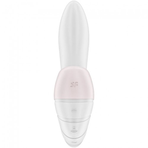 Вибратор с вакуумно-волновым стимулятором клитора белый Supernova Satisfyer