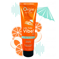 Съедобный лубрикант на водной основе с эффектом вибрации Orgie Lube Tube Vibe Low 100 мл Коктель Секс на пляже