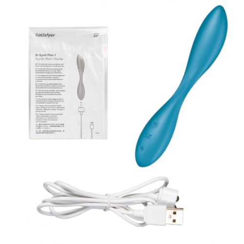 Гибкий вибратор для точки G синий G-Spot Flex 1 Satisfyer