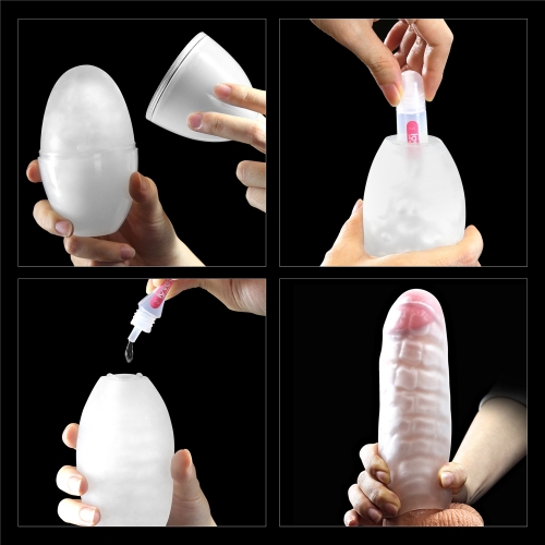 Большое яйцо-мастурбатор Giant Egg Grind Ripples Edition