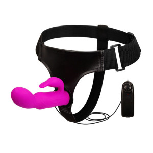 Страпон кролик с вибрацией Baile Ultra Harness (иной угол)
