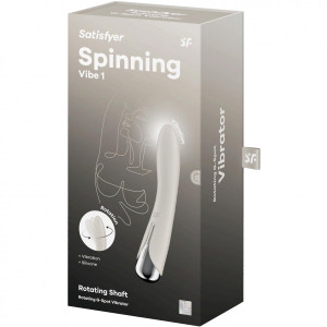 Вибратор для точки G с ротацией бежевый Spinning Vibe 1 Satisfyer (иной угол)