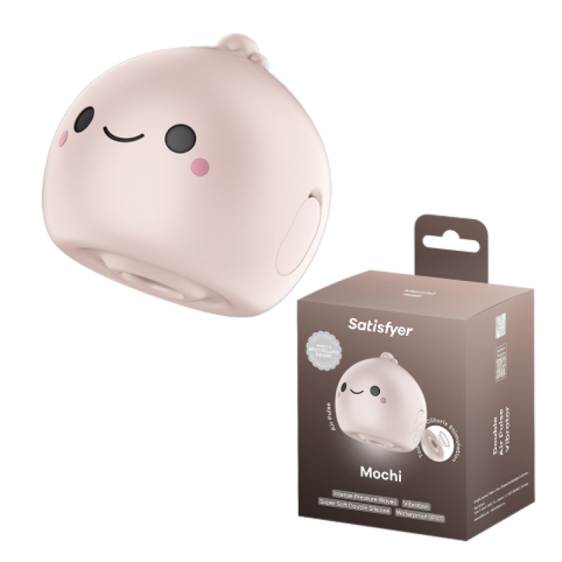 Бесконтактный вакуумно-волновой стимулятор клитора бежевый Mochi Satisfyer