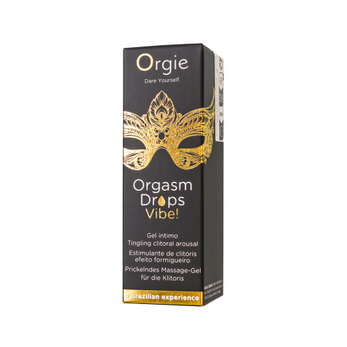 Возбуждающий гель для клитора с эффектом вибрации Orgasm Drops Vibe! 15 мл