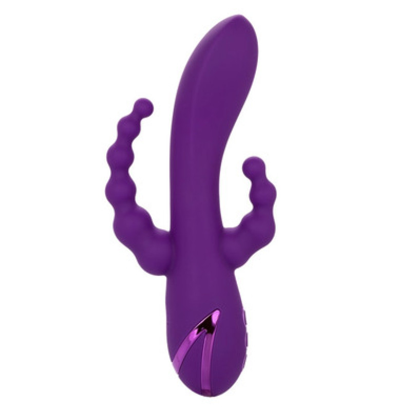 Вибратор перезаряжаемый с тройной стимуляцией California Dreaming Long Beach Bootylicious