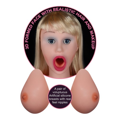 Кукла для секса с пышной грудью и открытым ротиком Silicone Boobie Super Love Doll