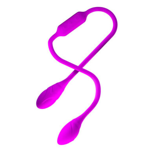 Гибкий двойной вибратор-«кнут» для пар Pretty Love Dream Lover's Whip