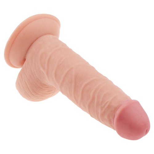 Реалистичный широкий фаллос на присоске The Ultra Soft Dude 18 см