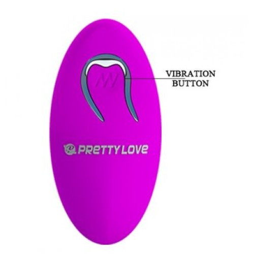 Виброяйцо со съёмным силиконовым чехлом и беспроводным пультом Pretty Love Hyper Egg