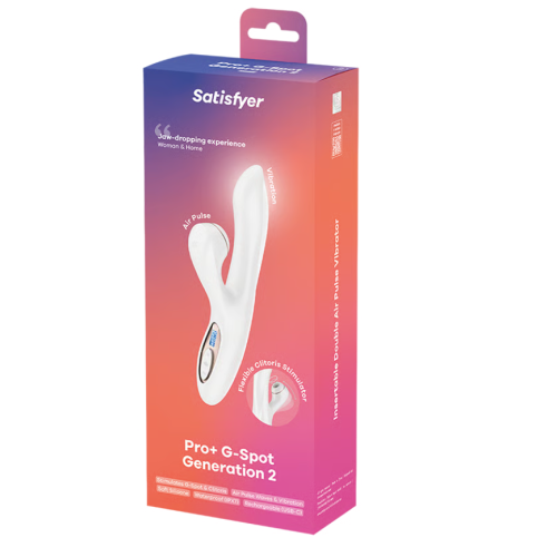 Вибратор с вакуумно-волновым стимулятором клитора Pro+ G-Spot Satisfyer