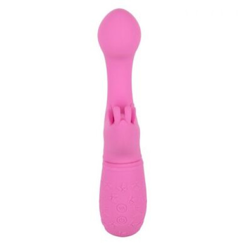 Перезаряжаемый розовый вибратор-кролик Rechargeable Butterfly Kiss