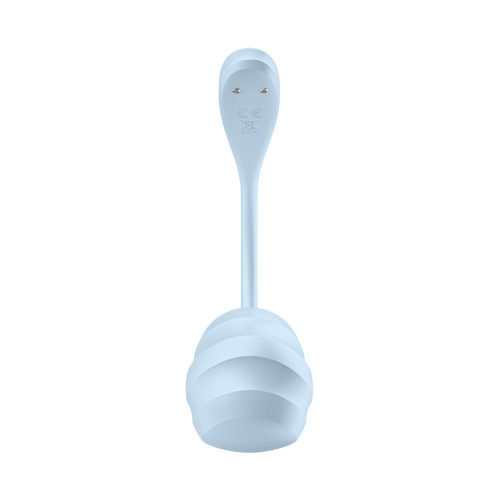 Смарт-виброяйцо голубое Smooth Petal Satisfyer