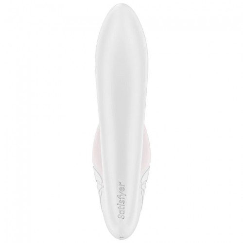 Вибратор с вакуумно-волновым стимулятором клитора белый Supernova Satisfyer