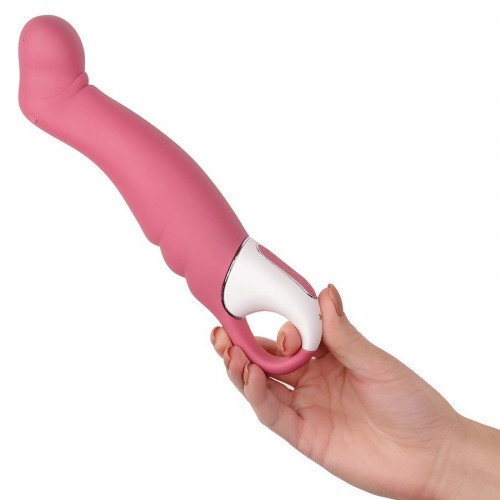Вибратор для точки G розовый Petting Hippo Satisfyer