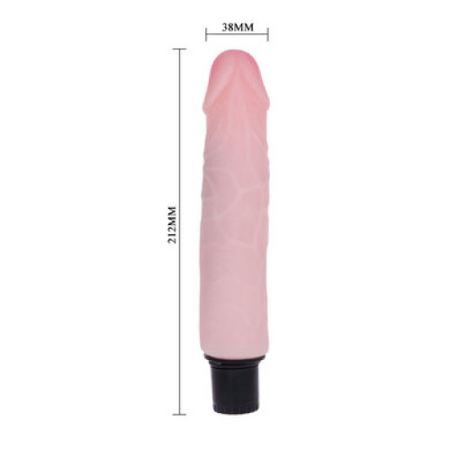 Вибратор из киберкожи The Realistic Cock 22 см