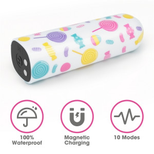 Перезаряжаемый мини вибратор LoveToy Lollipop Massager (иной угол)