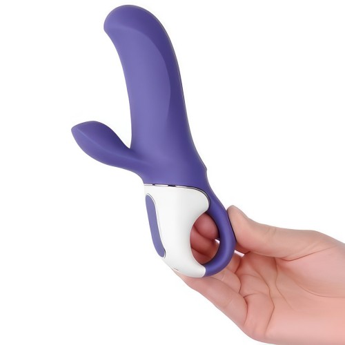 Вибратор для точки G с клиторальным стимулятором фиолетовый Magic Bunny Satisfyer