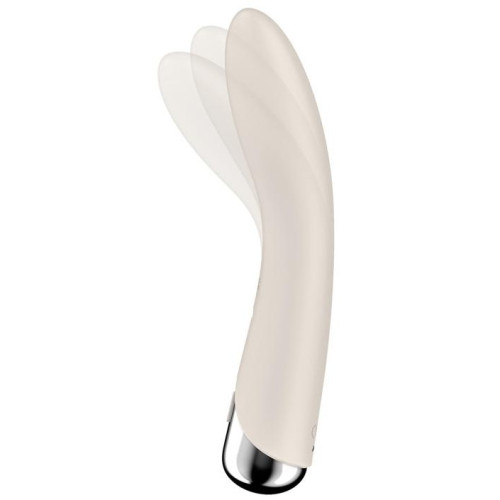Вибратор для точки G с ротацией бежевый Spinning Vibe 1 Satisfyer
