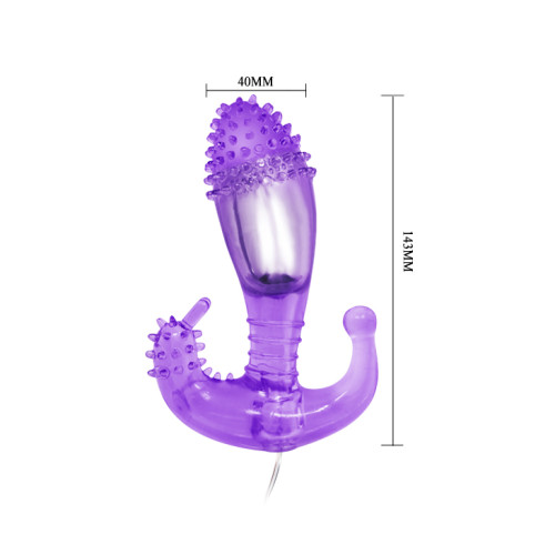 Вибратор для тройной стимуляции Super Strong Vibrator Baile