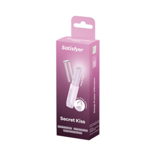 Бесконтактный вакуумный стимулятор клитора c 3D пульсацией розовый Secret Kiss Satisfyer