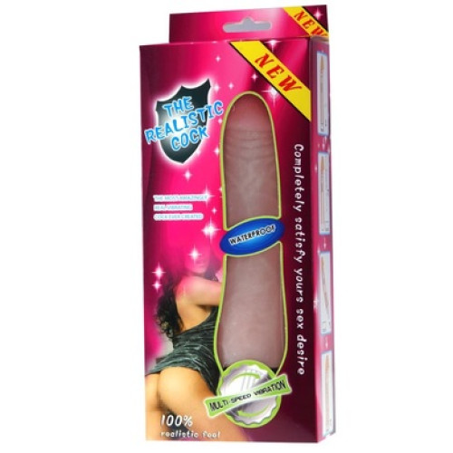 Вибратор из киберкожи The Realistic Cock 22 см