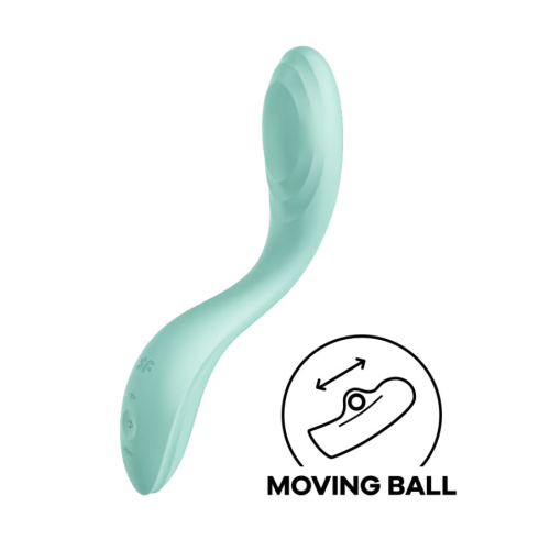 Вибратор для точки G с катающимся шариком мятный Rrrolling Pleasure Satisfyer