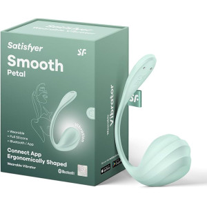 Смарт-виброяйцо мятное Smooth Petal Satisfyer