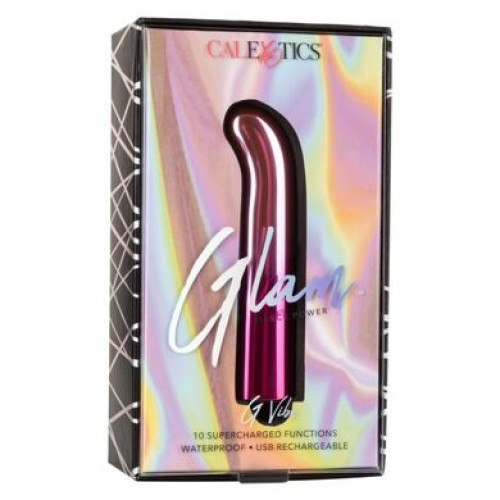 Перезаряжаемый розовый вибратор для G-точки Glam G Vibe