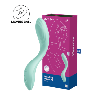 Вибратор для точки G с катающимся шариком мятный Rrrolling Pleasure Satisfyer