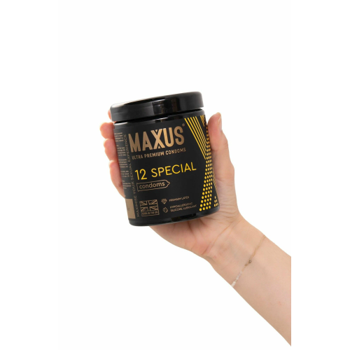 Точечно-ребристые презервативы MAXUS Special X-Edition 12 шт