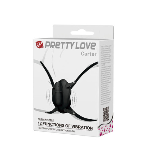 Вибратор для скрытого ношения на ремешках Pretty Love Carter