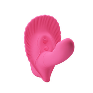 Смарт-стимулятор клитора с вагинальным отростком Pretty Love Fancy Clamshell (иной угол)
