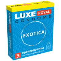 Точечные презервативы LUXE ROYAL Exotica 3 шт