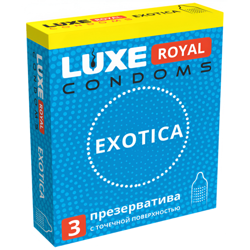 Точечные презервативы LUXE ROYAL Exotica 3 шт