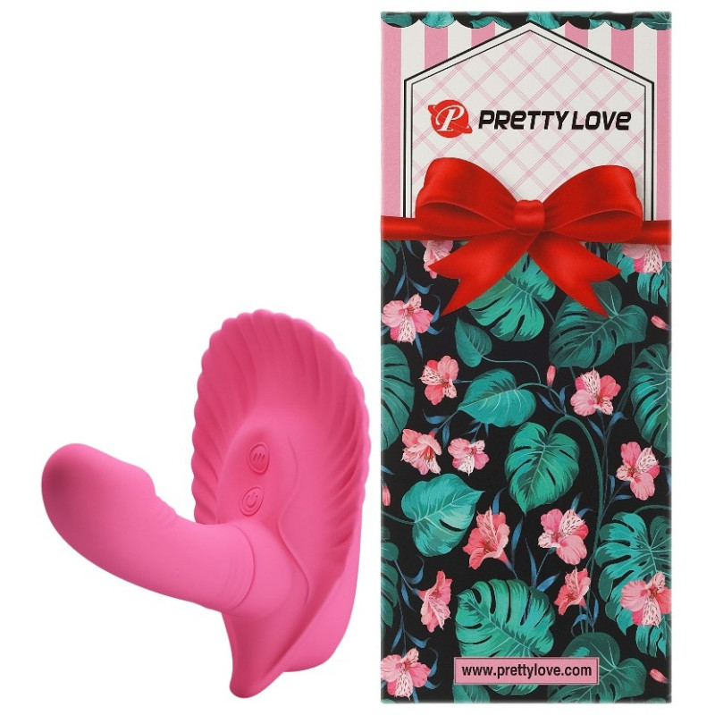 Смарт-стимулятор клитора с вагинальным отростком Pretty Love Fancy Clamshell