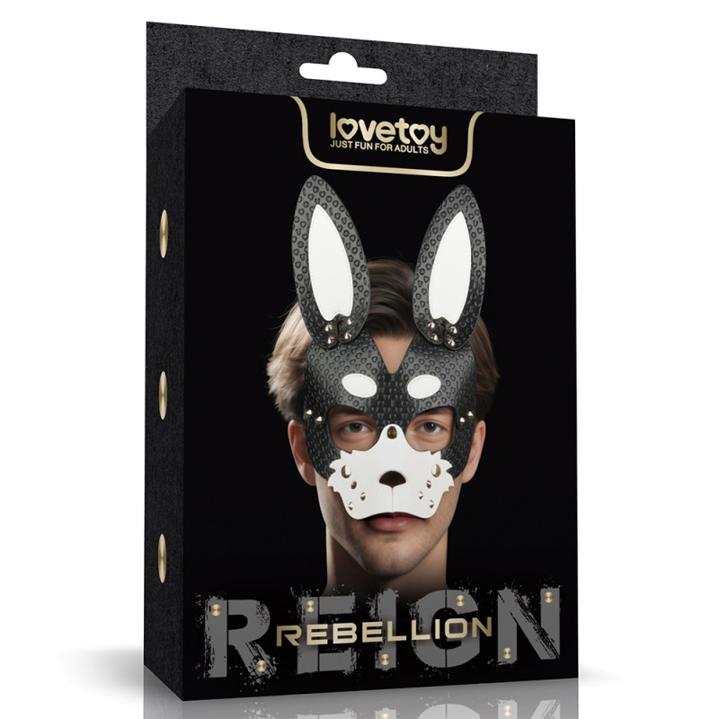 Маска из искусственной кожи Rebellion Reign Rebel Bunny