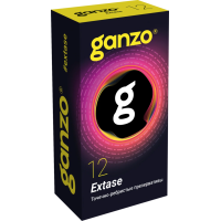 Точечно-ребристые презервативы GANZO Extase 12шт