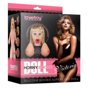 Кукла для секса с пышной грудью и открытым ротиком Silicone Boobie Super Love Doll