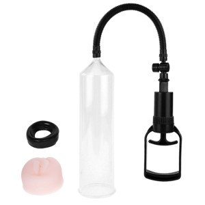 Вакуумная помпа с насадкой в виде вагины Baile Penis Enlarger Pump (иной угол)