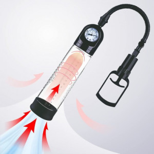 Вакуумная помпа с манометром Men Powerup (иной угол)