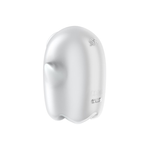 Вакуум-волновой бесконтактный стимулятор клитора белый Glowing Ghost Satisfyer