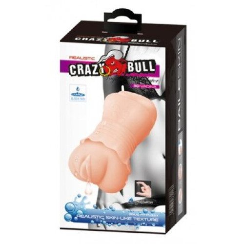 Мастурбатор вагина в платьице самосмазывающийся Crazy Bull